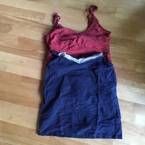 Two nursing tank tops